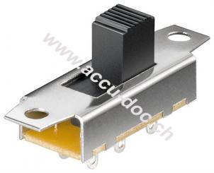 Schiebeschalter - 2X UM/Kippschalter - Funktion: 2 x UM 