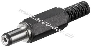 DC-Stecker mit Knickschutz - Bohrung 1,7 mm x 4,75 mm 