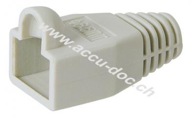 Tülle für RJ45-Stecker, Grau - Kabeleinführung 6,40 mm 