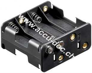 8x  Batteriehalter - Druckknopf 