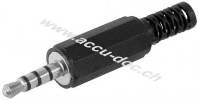 Klinkenstecker - 3,5 mm - stereo - 3,5-mm-Klinkenstecker (4-polig, stereo) 