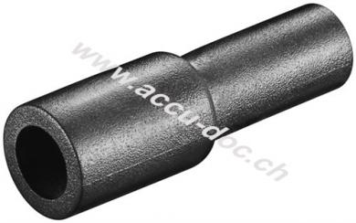 Isolierhülle für F-Stecker, RG-6, RG-59, Schwarz - Wetterschutzhülle aus PVC 