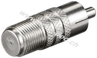F-Adapter: F-Buchse > Cinch-Stecker - Zink 