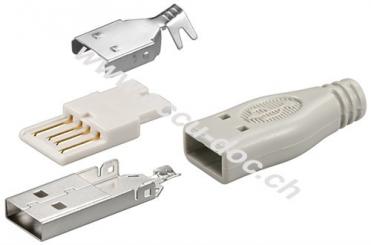 USB A-Stecker - zum selber löten 