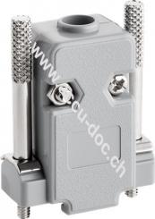 SUB-D Haube, Kunststoff - 9-polig 