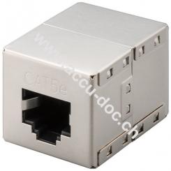 RJ45 Modularkupplung/Verbinder, CAT 5e - 2x RJ45-Buchse (8P8C) 