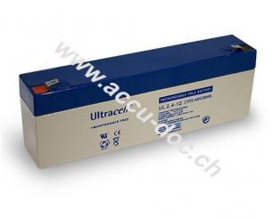 UL Bleiakku 12 V, 2,1 Ah (UL2.4-12) - Faston (4,8 mm) Bleiakku, VdS 