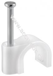 Kabelschelle 4 mm, weiß, 4 mm - Befestigung für Kabel mit Durchmesser bis 4 mm 