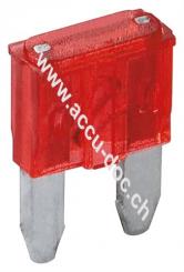 Kfz-Sicherungssortiment mini, 6 tlg., 10 A, Rot - 10 A, 16,7 x 11,2 x 3,81 mm 