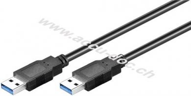 USB 3.0 SuperSpeed-Kabel, Schwarz, 5 m - USB 3.0-Stecker (Typ A) > USB 3.0-Stecker (Typ A) 