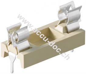 Sicherungshalter für Größe 6,3x32 - für Leiterplattenmontage, max. 10 A 