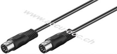 Audio Verbindungskabel DIN, geschirmt, 1.5 m - DIN-Stecker 180° (5-Pin) > DIN-Stecker 180° (5-Pin) 