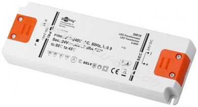 LED-Trafo 24 V/50 W, weiß-Orange - 24 V Gleichspannung (DC) für LEDs bis 50 W Gesamtlast 
