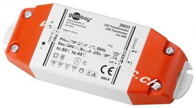 LED-Trafo 24 V/15 W, weiß-Orange - 24 V Gleichspannung (DC) für LEDs bis 15 W Gesamtlast 
