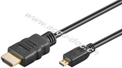 Series 1.4 High Speed Micro HDMI™ Kabel mit Ethernet, 5 m, Schwarz - HDMI™-Stecker (Typ A) > HDMI™ Micro-Stecker (Typ D) 