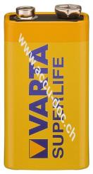 Super Heavy Duty 6F22/9 V Block (2022) Batterie, 1 Stk. Blister - Zink-Kohle Batterie, 9 V 