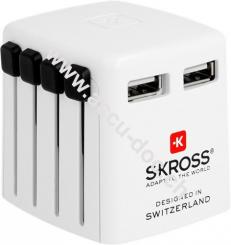 World USB Charger 2,4 A, Weiß - lädt gleichzeitig bis zu zwei USB Geräte bei voller Leistung (2,4A) 