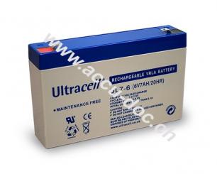 UL Bleiakku 6 V, 7 Ah (UL7-6) - Faston (4,8 mm) Bleiakku 