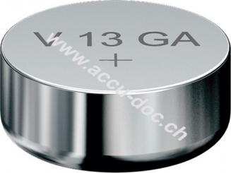 Professional Electronics LR44 (V13GA) Batterie, 1 Stk. Blister - Alkali-Mangan-Knopfzelle, 1,5 V 