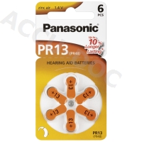 Hearing Aid V13/PR48 (PR13) Batterie, 6 Stk. Blister - Zink-Luft Hörgeräte-Knopfzelle, 1,4 V 