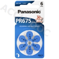 Hearing Aid V675/PR44 (PR675) - Zink-Luft Hörgeräte-Knopfzelle, 1,4 V 
