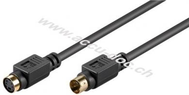 S-Video Verlängerungskabel, 2 m - Mini-DIN 4-Stecker (S-Video) > Mini-DIN 4-Buchse (S-Video) 