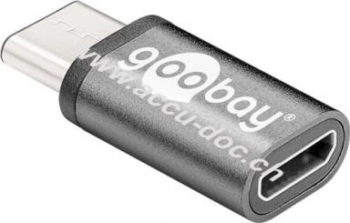 Adapter USB-C™ auf USB 2.0 Micro-B, grau - USB-C™-Stecker > USB 2.0-Micro-Buchse (Typ B) 