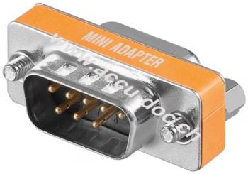 Nullmodem-Adapter, 1 Stk. im Blister - D-SUB/RS-232-Stecker (9-polig) > D-SUB/RS-232-Buchse (9-polig) 