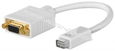 Mini DVI/VGA Adapterkabel, 0.1 m - Mini-DVI-Stecker > VGA-Buchse (15-polig) 