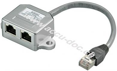 Kabel-Splitter (Y-Adapter) - Beschaltung CAT 5 Ethernet + ISDN, FTP geschirmt 