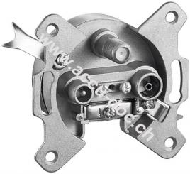 3-Loch Antennen-Durchgangsdose - ohne DC-Durchgang 