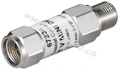 Mini Koaxialkabel-Verstärker 18 dB (DVB-T) - F-Stecker > F-Buchse, 5 MHz - 862 MHz 