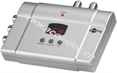 Stereo Audio-/Video-Modulator - wandelt Audio-/Videosignale in HF-Antennensignale um 