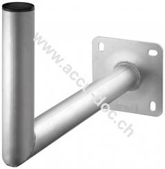 Aluminium Sat-Schüssel-Wandhalterung, 450 mm Wandabstand - hochwertige Halterung für Satellitenschüsseln aus rostfreiem und wetterfestem Aluminium 