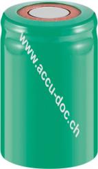 4/5 Sub-C, 2000 mAh, Flat-Top, Flat-Top PVC - Nickel-Metallhydrid Akku (NiMH), 1,2 V, PVC, Flat-Top 