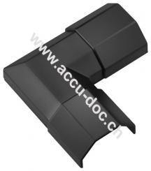 Kabelkanal-Eckverbindung, Schwarz - zur Erweiterung von Kabelkanälen 