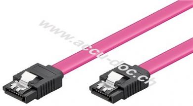 HDD S-ATA-Kabel 1,5 GBit/s/3 GBit/s Clip, 0.5 m - SATA L-Typ Stecker > SATA L-Typ Stecker 