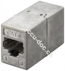 RJ45 Modularkupplung/Verbinder, CAT 6 - 2x RJ45-Buchse (8P8C) 