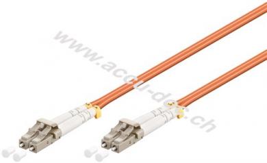LWL Kabel, Multimode (OM2) Orange, 0.5 m - LC-Stecker (UPC) > LC-Stecker (UPC) 