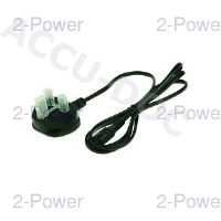 AC Mains Lead Fig 8 UK Plug (Black) 