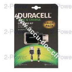 Duracell 2.1A Phone/Tablet Charger+Cable 