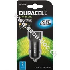 Duracell 1A+2.4A Dual USB In-Car Charger 