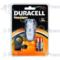 Duracell 3 LED Front Bicycle Light 