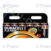 Duracell Plus Power D Size 6 Pack 