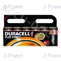 Duracell Plus Power C Size 6 Pack 