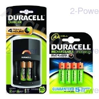 Duracell 4 Hour Charger + 6 AA Batteries 
