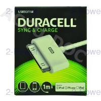 Duracell 1M Sync/Charge Cable Apple 30P 