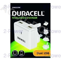 Duracell Dual USB Wall Charger 2.4A &1A 