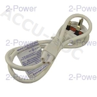 AC Power Cable 1M White (UK) 