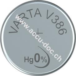 SR43 (V12GS) - Silberoxid-Zink-Knopfzelle, 1,55 V Uhrenbatterie 